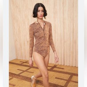 Ulla Johnson NWT Dione Rash Guard AND Zahara Bikini Bottom.